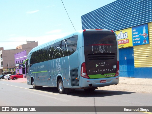 Viação Garcia 7228 na cidade de Apucarana, Paraná, Brasil, por Emanoel Diego.. ID da foto: 7151242.