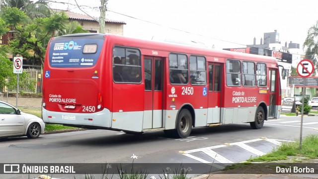 Trevo Transportes Coletivos 2450 na cidade de Porto Alegre, Rio Grande do Sul, Brasil, por Davi Borba. ID da foto: 7151540.