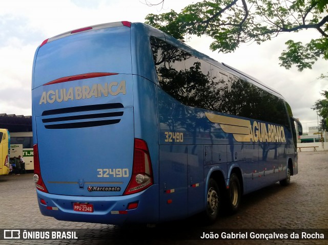 Viação Águia Branca 32490 na cidade de Vitória da Conquista, Bahia, Brasil, por João Gabriel Gonçalves da Rocha. Número da foto: #7151863.