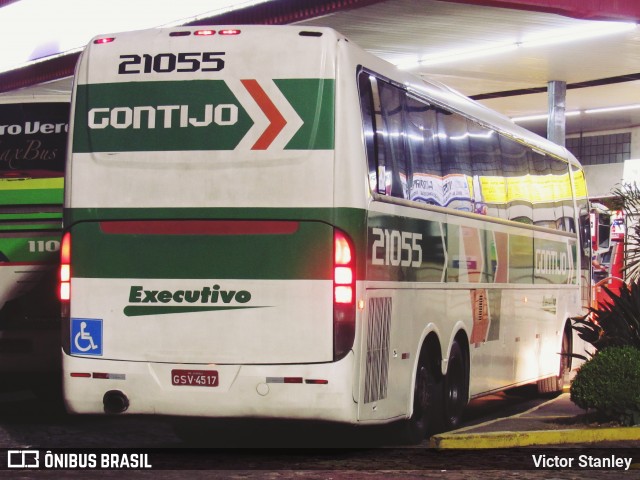 Empresa Gontijo de Transportes 21055 na cidade de João Monlevade, Minas Gerais, Brasil, por Victor Stanley. ID da foto: 7152126.