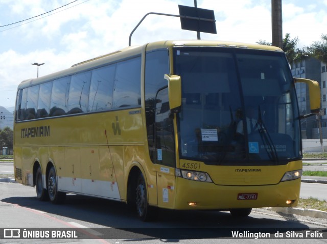 Viação Itapemirim 45501 na cidade de Vitória, Espírito Santo, Brasil, por Wellington  da Silva Felix. Número da foto: #7152959.