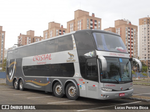 Cristal Turismo e Transporte 1100 na cidade de Porto Alegre, Rio Grande do Sul, Brasil, por Lucas Pereira Bicca. ID da foto: 7152838.