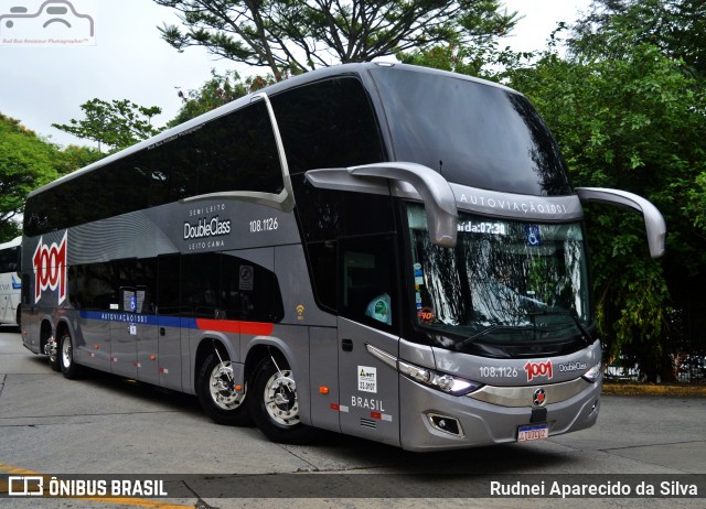 Auto Viação 1001 108.1126 na cidade de São Paulo, São Paulo, Brasil, por Rudnei Aparecido da Silva. ID da foto: 7153673.