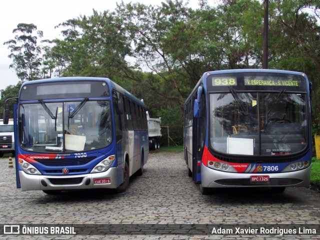 Viação Piracicabana 7806 na cidade de Cubatão, São Paulo, Brasil, por Adam Xavier Rodrigues Lima. ID da foto: 7152882.