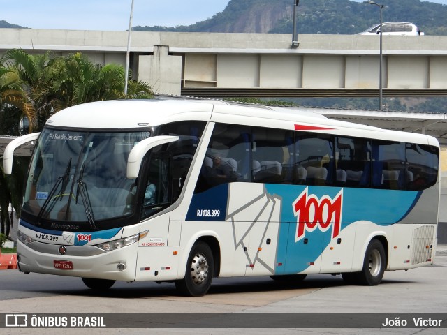 Auto Viação 1001 RJ 108.399 na cidade de Rio de Janeiro, Rio de Janeiro, Brasil, por João Victor. Número da foto: #7153220.