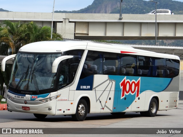 Auto Viação 1001 RJ 108.399 na cidade de Rio de Janeiro, Rio de Janeiro, Brasil, por João Victor. ID da foto: 7153220.