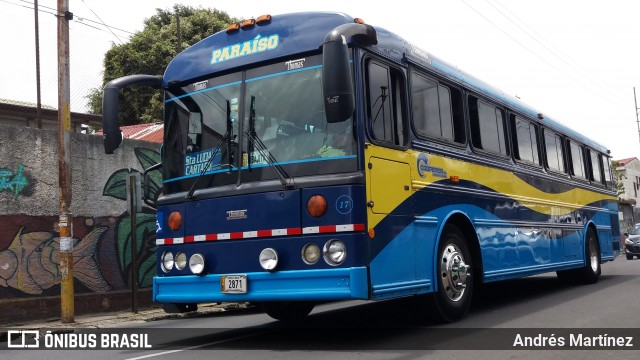 Coopepar RL 17 na cidade de Cartago, Cartago, Costa Rica, por Andrés Martínez Rodríguez. ID da foto: 7153457.