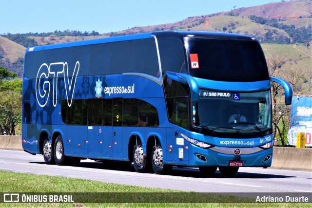 Expresso do Sul 419307 na cidade de Roseira, São Paulo, Brasil, por Adriano Duarte. Número da foto: #7155441.