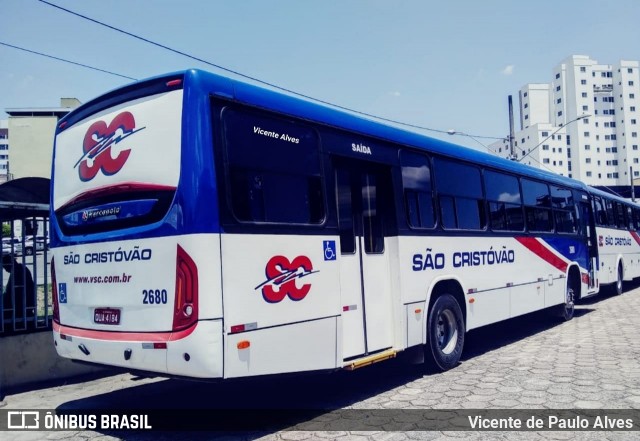Viação São Cristóvão 2680 na cidade de Divinópolis, Minas Gerais, Brasil, por Vicente de Paulo Alves. Número da foto: #7154555.