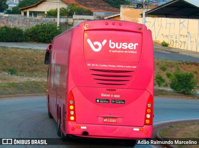 Cometinha - Viação Marvin 6087 na cidade de Belo Horizonte, Minas Gerais, Brasil, por Adão Raimundo Marcelino. ID da foto: 7156013.