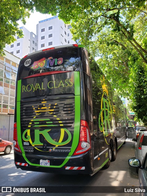 Ônibus da Bolívia 4712HPT na cidade de Belo Horizonte, Minas Gerais, Brasil, por Luiz Silva. ID da foto: 7156432.