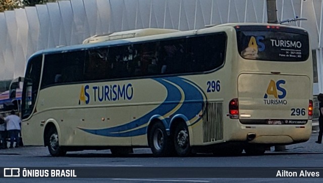 A4S Turismo 296 na cidade de Belo Horizonte, Minas Gerais, Brasil, por Ailton Alves. ID da foto: 7154559.