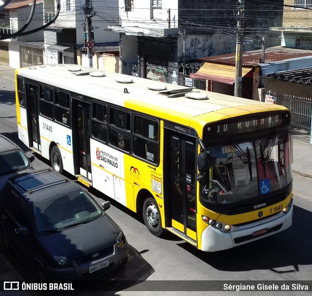 Viação Metrópole Paulista - Zona Leste 3 1440 na cidade de São Paulo, São Paulo, Brasil, por Sérgiane Gisele da Silva. ID da foto: 7153748.