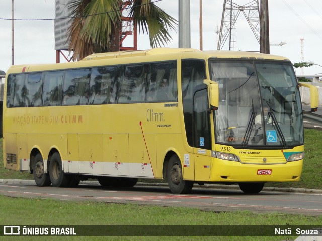 Viação Itapemirim 9513 na cidade de Vitória, Espírito Santo, Brasil, por Natã  Souza. ID da foto: 7158279.