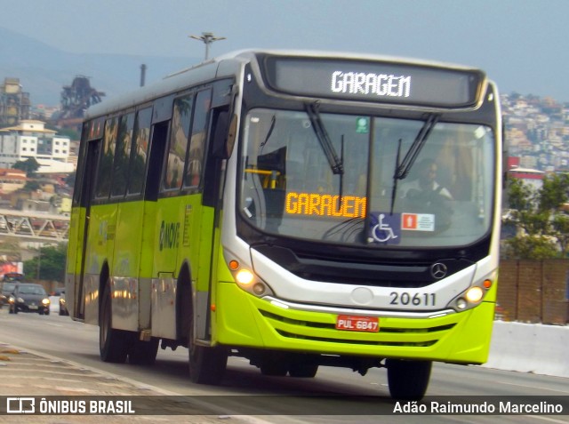 SM Transportes 20611 na cidade de Belo Horizonte, Minas Gerais, Brasil, por Adão Raimundo Marcelino. Número da foto: #7159098.