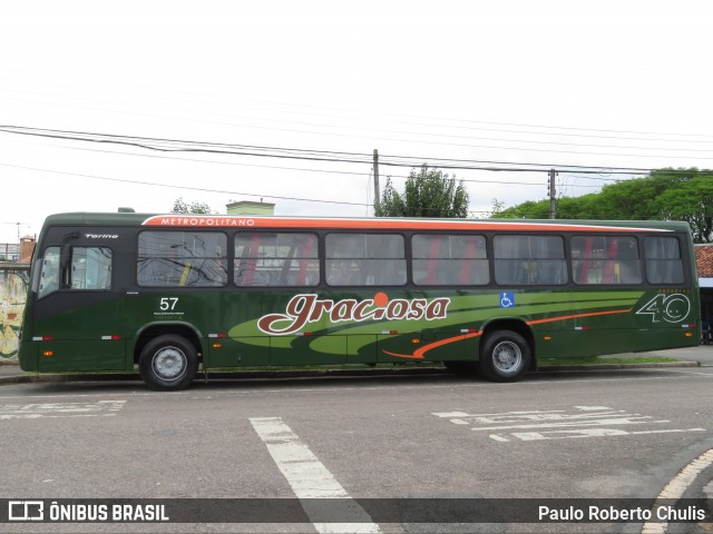 Viação Graciosa 57 na cidade de Curitiba, Paraná, Brasil, por Paulo Roberto Chulis. Número da foto: #7159216.