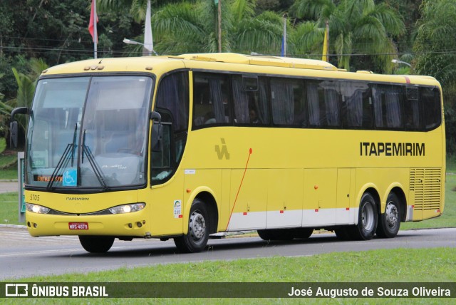 Viação Itapemirim 5705 na cidade de Barra do Piraí, Rio de Janeiro, Brasil, por José Augusto de Souza Oliveira. ID da foto: 7156763.