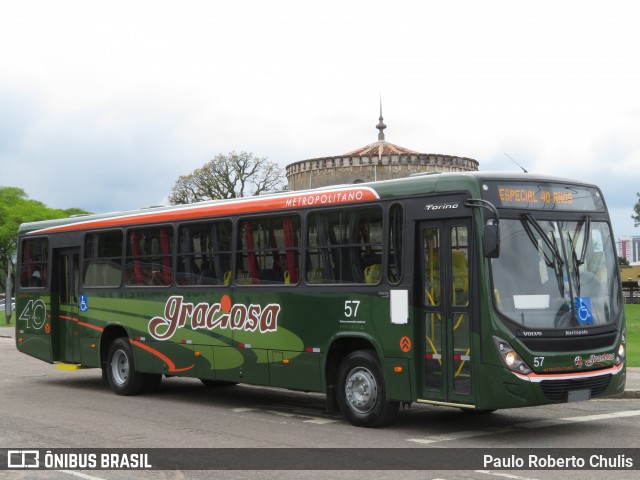 Viação Graciosa 57 na cidade de Curitiba, Paraná, Brasil, por Paulo Roberto Chulis. Número da foto: #7159200.