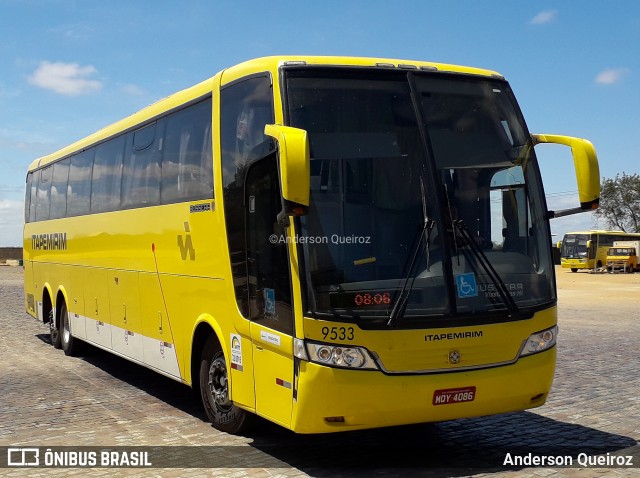 Viação Itapemirim 9533 na cidade de Vitória da Conquista, Bahia, Brasil, por Anderson Queiroz. Número da foto: #7159127.