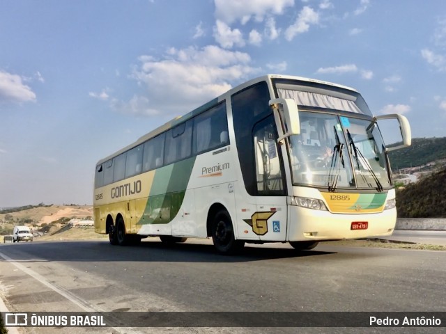 Empresa Gontijo de Transportes 12885 na cidade de Pará de Minas, Minas Gerais, Brasil, por Pedro Antônio. ID da foto: 7157611.