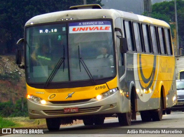 Viação Santa Edwiges 6190 na cidade de Belo Horizonte, Minas Gerais, Brasil, por Adão Raimundo Marcelino. Número da foto: #7159187.