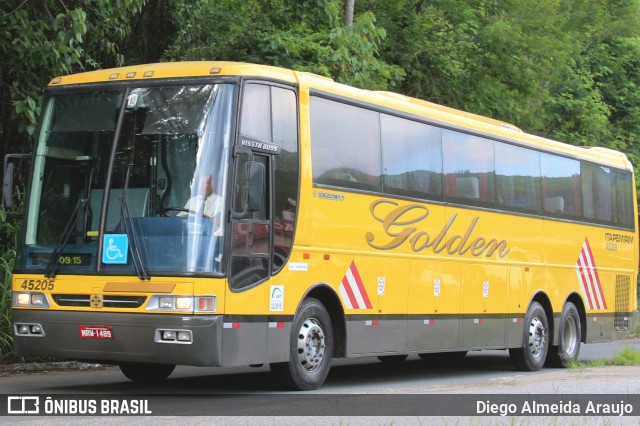 Viação Itapemirim 45205 na cidade de Manhuaçu, Minas Gerais, Brasil, por Diego Almeida Araujo. ID da foto: 7158365.