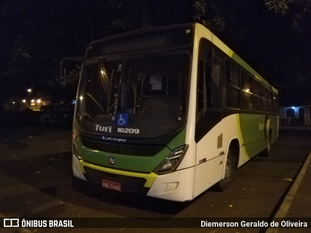 Turi Transportes - Sete Lagoas 16209 na cidade de Sete Lagoas, Minas Gerais, Brasil, por Diemerson Geraldo de Oliveira. Número da foto: #7156960.