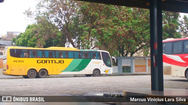 Empresa Gontijo de Transportes 14355 na cidade de Divinópolis, Minas Gerais, Brasil, por Marcus Vinicius Lara Silva. ID da foto: 7158780.