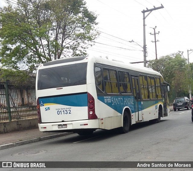 Viação Guaianazes 01 132 na cidade de Santo André, São Paulo, Brasil, por Andre Santos de Moraes. ID da foto: 7157600.