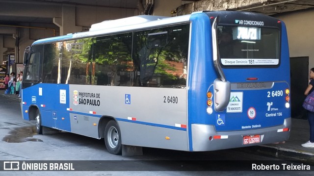 Transcooper > Norte Buss 2 6490 na cidade de São Paulo, São Paulo, Brasil, por Roberto Teixeira. ID da foto: 7159154.