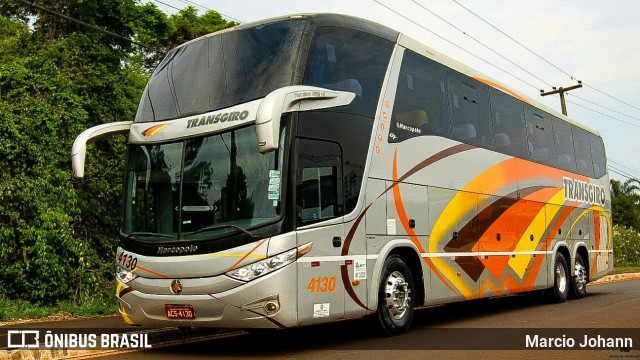 Transgiro Turismo 4130 na cidade de Marechal Cândido Rondon, Paraná, Brasil, por Marcio Johann. Número da foto: #7157662.