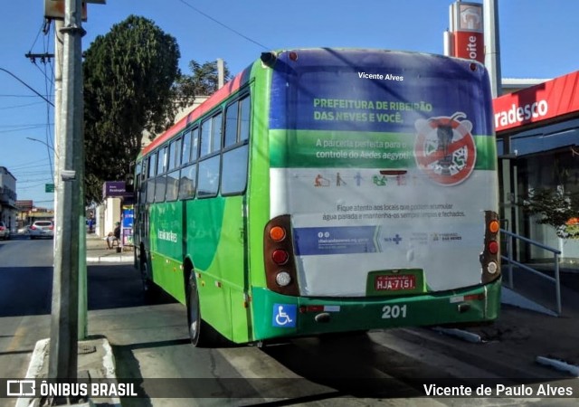 Saritur - Santa Rita Transporte Urbano e Rodoviário 201 na cidade de Ribeirão das Neves, Minas Gerais, Brasil, por Vicente de Paulo Alves. Número da foto: #7157958.