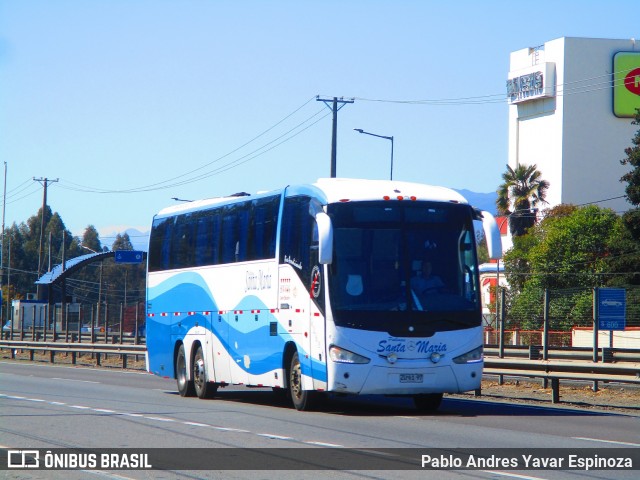 Pullman Santa Maria ZU6197 na cidade de San Fernando, Colchagua, Libertador General Bernardo O'Higgins, Chile, por Pablo Andres Yavar Espinoza. Número da foto: #7111071.