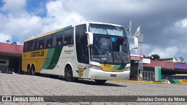 Empresa Gontijo de Transportes 12315 na cidade de João Monlevade, Minas Gerais, Brasil, por Jonatas Costa da Mata. ID da foto: 7109993.