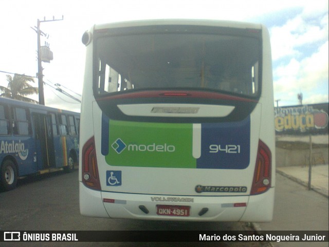 Viação Modelo 9421 na cidade de Aracaju, Sergipe, Brasil, por Mario dos Santos Nogueira Junior. Número da foto: #7111344.