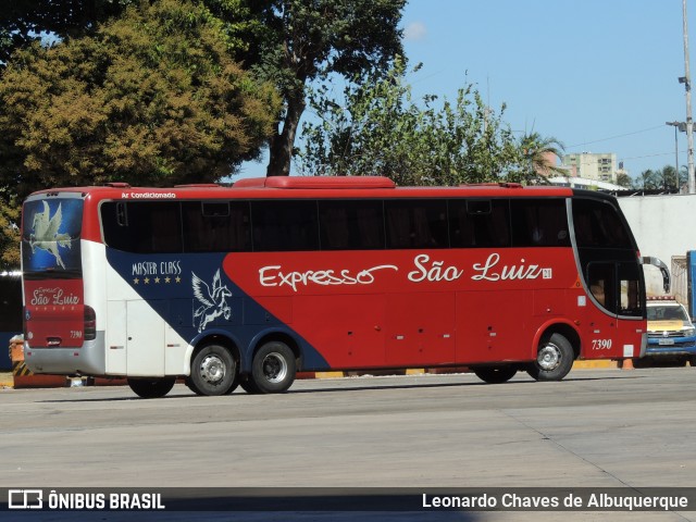 Expresso São Luiz 7390 na cidade de Goiânia, Goiás, Brasil, por Leonardo Chaves de Albuquerque. Número da foto: #7108768.