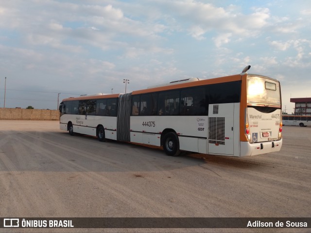 Auto Viação Marechal Brasília 444375 na cidade de Taguatinga, Distrito Federal, Brasil, por Adilson de Sousa. Número da foto: #7108970.