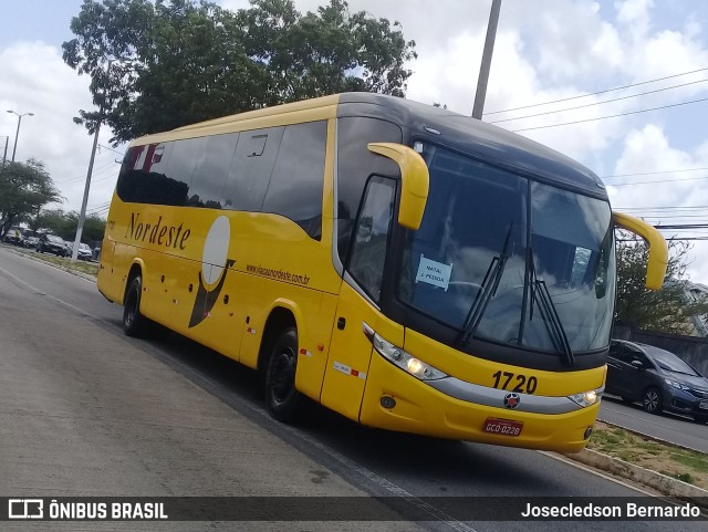 Viação Nordeste 1720 na cidade de Natal, Rio Grande do Norte, Brasil, por Josecledson Bernardo. ID da foto: 7108853.