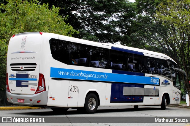 Auto Viação Bragança 18.034 na cidade de São Paulo, São Paulo, Brasil, por Matheus Souza. Número da foto: #7111093.