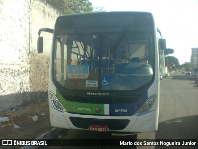 Viação Modelo 9419 na cidade de Aracaju, Sergipe, Brasil, por Mario dos Santos Nogueira Junior. Número da foto: #7108480.