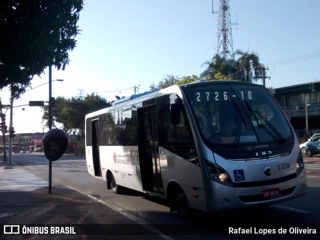 Upbus Qualidade em Transportes 3 5736 na cidade de São Paulo, São Paulo, Brasil, por Rafael Lopes de Oliveira. Número da foto: #7110028.