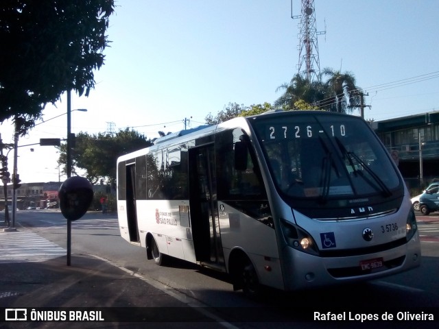 Upbus Qualidade em Transportes 3 5736 na cidade de São Paulo, São Paulo, Brasil, por Rafael Lopes de Oliveira. ID da foto: 7110028.