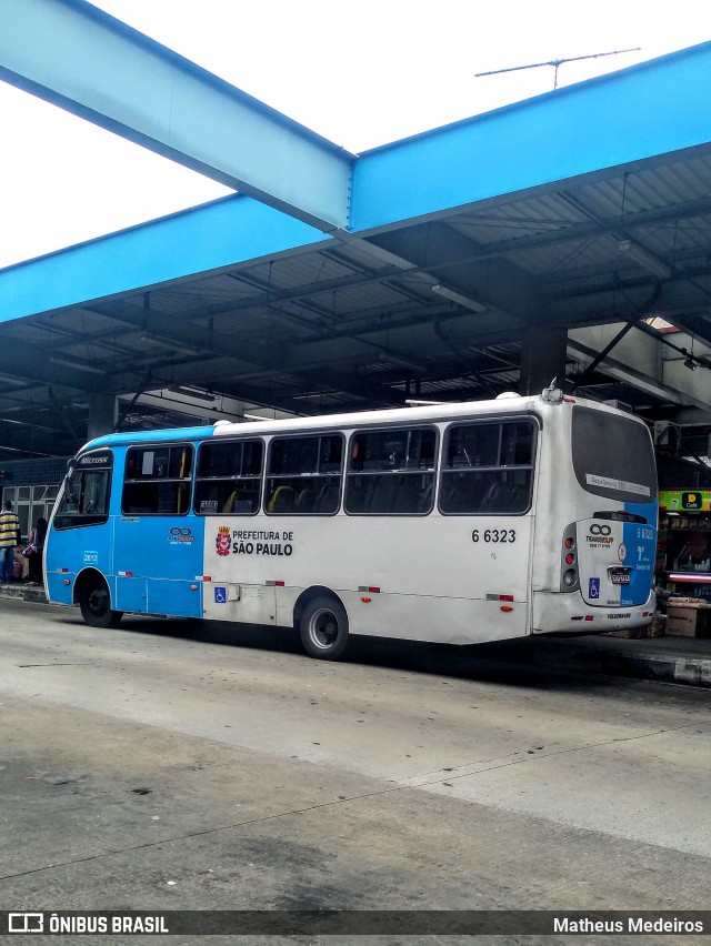 Transwolff Transportes e Turismo 6 6323 na cidade de São Paulo, São Paulo, Brasil, por Matheus Medeiros. Número da foto: #7109662.
