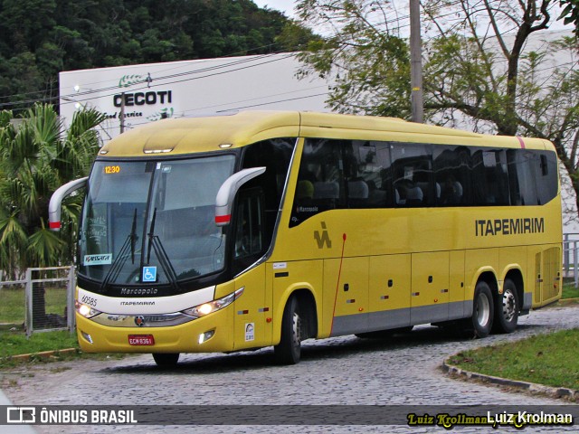 Viação Itapemirim 60585 na cidade de Juiz de Fora, Minas Gerais, Brasil, por Luiz Krolman. ID da foto: 7108595.