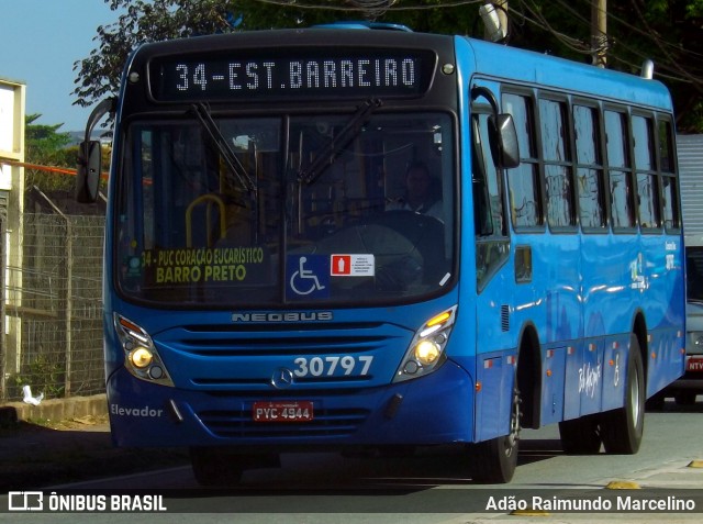 Viação Zurick 30797 na cidade de Belo Horizonte, Minas Gerais, Brasil, por Adão Raimundo Marcelino. Número da foto: #7111008.