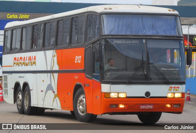 Viação Paraúna 810 na cidade de Goiânia, Goiás, Brasil, por Carlos Júnior. ID da foto: 7110922.