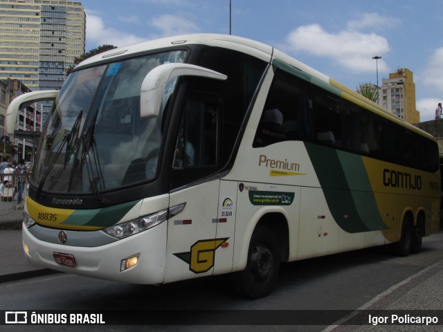 Empresa Gontijo de Transportes 18835 na cidade de Belo Horizonte, Minas Gerais, Brasil, por Igor Policarpo. ID da foto: 7110835.