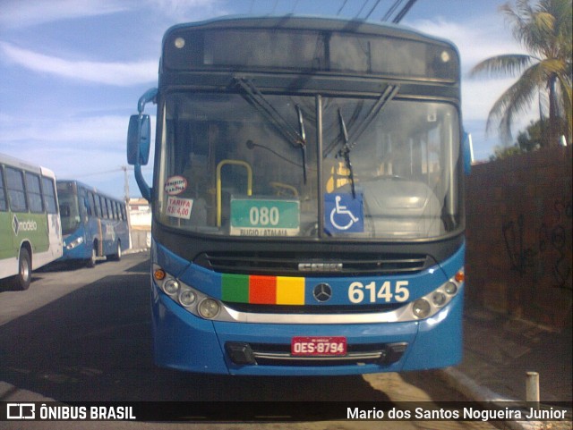 Viação Atalaia Transportes 6145 na cidade de Aracaju, Sergipe, Brasil, por Mario dos Santos Nogueira Junior. ID da foto: 7108473.