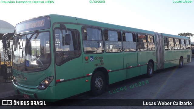 Araucária Transportes Coletivos LB605 na cidade de Curitiba, Paraná, Brasil, por Lucas Weber Calizario. ID da foto: 7161974.