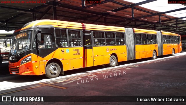 Viação Cidade Sorriso GE733 na cidade de Curitiba, Paraná, Brasil, por Lucas Weber Calizario. ID da foto: 7161940.